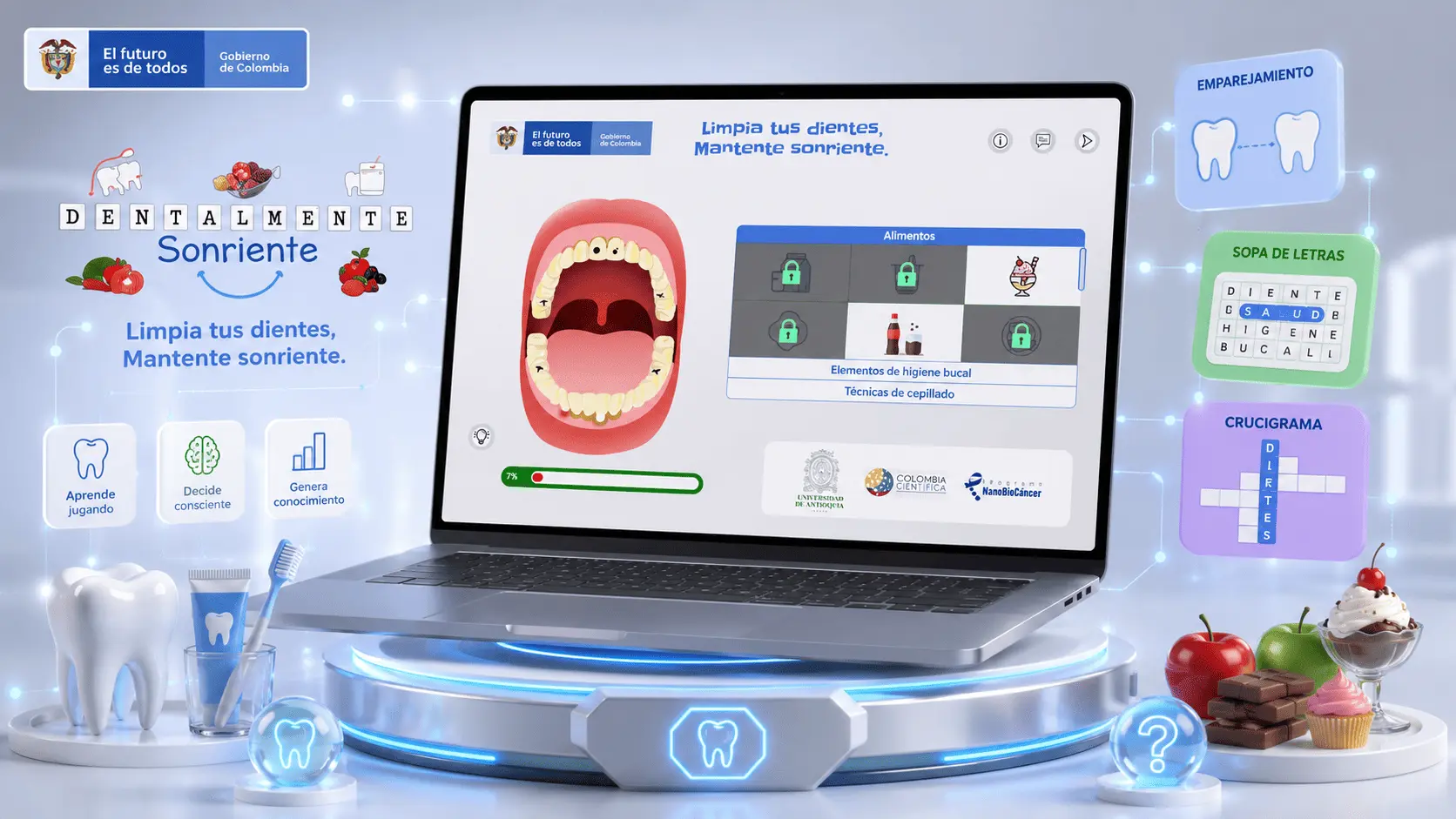 Una boca interactiva donde cada decisión enseña, transforma y genera conocimiento.