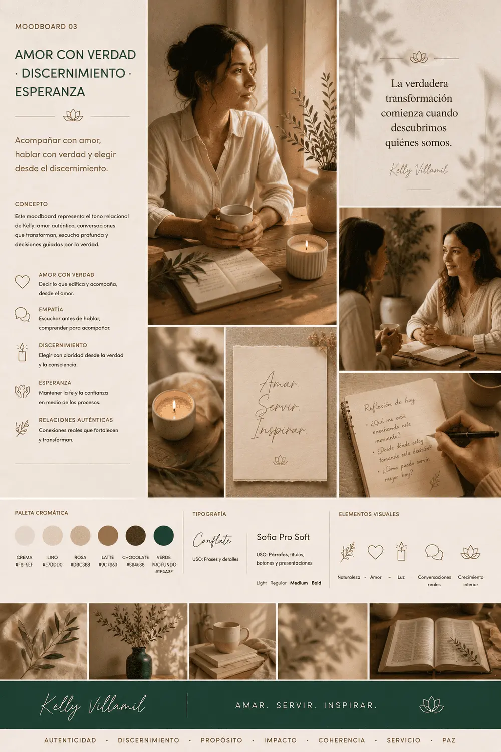 Detalle visual 3 de Manual de Marca Personal – Kelly Villamil: undefined