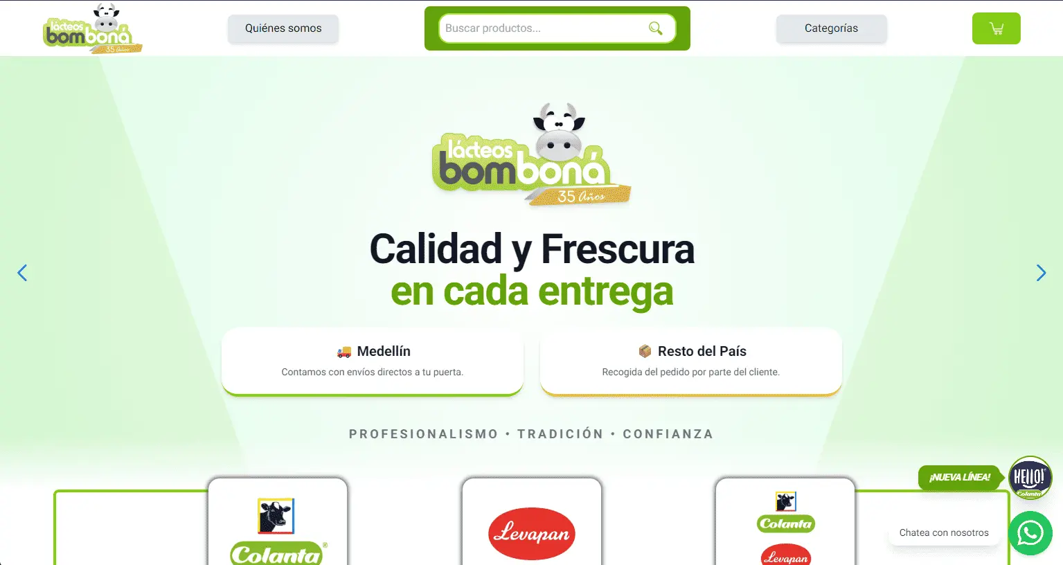 Un ecommerce de cerca de 300 productos, rápido para comprar y sencillo de administrar.